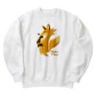 kocoon（コクーン）の計画を練るキツネ Heavyweight Crew Neck Sweatshirt