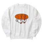 どうぶつ回転寿司のサーにゃ Heavyweight Crew Neck Sweatshirt