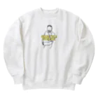 AKATSU HOUSEの相撲芸人あかつのラインアートTシャツ① Heavyweight Crew Neck Sweatshirt