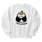 ramuramu05の(背景なし)ねこむすび(天) Heavyweight Crew Neck Sweatshirt