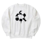 carbonbonの猫文字カーボン Heavyweight Crew Neck Sweatshirt