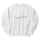 ちむの足跡の働く1週間 Heavyweight Crew Neck Sweatshirt