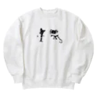 ナスカやさんのナスカの地上絵 Heavyweight Crew Neck Sweatshirt