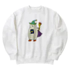 hi7kosatoの魔女っ子くま Heavyweight Crew Neck Sweatshirt