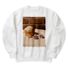 rukamoのカップケーキ🧁 Heavyweight Crew Neck Sweatshirt