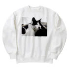 ともさんかくのお店のたまちゃん(ねこ) Heavyweight Crew Neck Sweatshirt