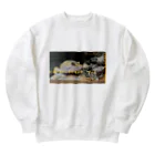 カメオタクの飼育箱のヒョウモントカゲモドキ＆ニシアフリカトカゲモドキ Heavyweight Crew Neck Sweatshirt