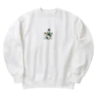 ドコムス刷りのドッコドコドコうさ Heavyweight Crew Neck Sweatshirt