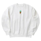 mint_flavorのチョコミン党員第一号 Heavyweight Crew Neck Sweatshirt