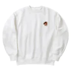 舞妓グッズ専門店『オツボネーズ』のあやこねえさん（ワンポイント） Heavyweight Crew Neck Sweatshirt