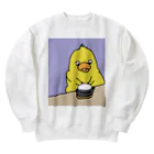 手作り果林の土鍋を開けるトリ Heavyweight Crew Neck Sweatshirt