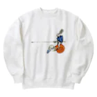 USGのキモい何かに乗るウサギ Heavyweight Crew Neck Sweatshirt