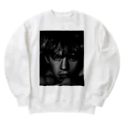 loo10のross lynch american singer Heavyweight Crew Neck Sweatshirt