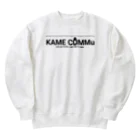 かめこみゅストアのKAME COMMuロゴ(背面QRコード付) Heavyweight Crew Neck Sweatshirt