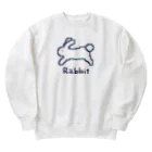 なでしこ@デザインのドット絵うさぎ Heavyweight Crew Neck Sweatshirt