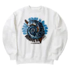 HERP MODA by ヤマモトナオキのコバルトツリーモニター Heavyweight Crew Neck Sweatshirt