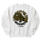 HERP MODA by ヤマモトナオキのエダハヘラオヤモリ/グリーン Heavyweight Crew Neck Sweatshirt