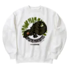 HERP MODA by ヤマモトナオキのエダハヘラオヤモリ/ダークグリーン Heavyweight Crew Neck Sweatshirt