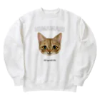 猫のイラスト屋さんのhimawari Heavyweight Crew Neck Sweatshirt