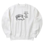 TOMOS-dogのかぜになびく犬 Heavyweight Crew Neck Sweatshirt