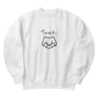 アニマル✖️推しのたぬきな推しへ Heavyweight Crew Neck Sweatshirt