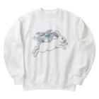 ruidawanの飛躍うさぎ Heavyweight Crew Neck Sweatshirt