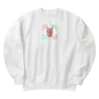 変な生き物たちのうさぎ Heavyweight Crew Neck Sweatshirt