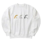 いきものや　のの（別館）のあなごにょろにょろ Heavyweight Crew Neck Sweatshirt