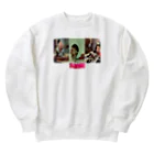 🍩tarojiro(たろじろ) shop🍩のピタゴラ装置で顎関節矯正 by AI Heavyweight Crew Neck Sweatshirt