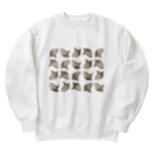 フレンチブルドッグうぱのいきむフレブルmix(リアル) Heavyweight Crew Neck Sweatshirt