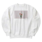 rilybiiのtwo peach tulip . Heavyweight Crew Neck Sweatshirt