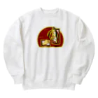 GOODS SHOP【そぞろな小窓】 SUZURI店の【脱穀してからね】 Heavyweight Crew Neck Sweatshirt