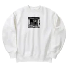 ブルテリアのにきぶうのカフェと犬 Heavyweight Crew Neck Sweatshirt