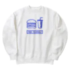 香庭くゆるのジャンクフード/ハンバーガー Heavyweight Crew Neck Sweatshirt