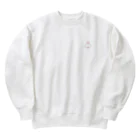 ワンコとカチューシャの白プードルとカチューシャ Heavyweight Crew Neck Sweatshirt