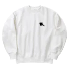 puikkoのUボート　笑うソードフィッシュ（右向き）（ワンポイント） Heavyweight Crew Neck Sweatshirt