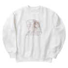 じゆうじんのカメラ女子はすすむ Heavyweight Crew Neck Sweatshirt