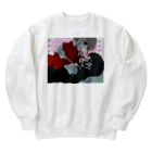 こむはにのおきにの♡ヤンデレ後輩百合真魚×朝陽♡ Heavyweight Crew Neck Sweatshirt