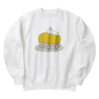 みにゆん　ねこのLovely puppy cake Heavyweight Crew Neck Sweatshirt