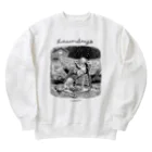 あけたらしろめのランドリーズオフィシャル　ロゴ大 Heavyweight Crew Neck Sweatshirt