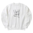 さとうの抱えられたけだま Heavyweight Crew Neck Sweatshirt