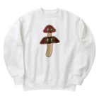 レタ(LETA)のゆかいなシイタケ・ヒラタケタワー Heavyweight Crew Neck Sweatshirt