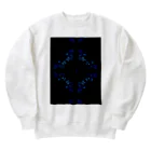 おらげ昇天の麻柄点描画 Heavyweight Crew Neck Sweatshirt