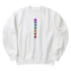 pinturaのchakra mantra Heavyweight Crew Neck Sweatshirt