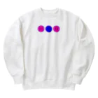 HAREのカラフル野球ボール　青ピンク① Heavyweight Crew Neck Sweatshirt