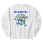  #satisfyingのMIMIQURU　ミミキュル　リラックス Heavyweight Crew Neck Sweatshirt