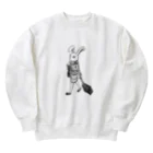 空想画学販売所のCAのウサ子 Heavyweight Crew Neck Sweatshirt