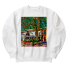 GALLERY misutawoのマヨルカ島 バルデモーサの広場 Heavyweight Crew Neck Sweatshirt