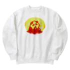 チャイニーズオムオム(町中華のオムライス)の町中華のオムライス(パンダ) Heavyweight Crew Neck Sweatshirt