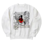 書浪人善隆・硯の書アート「筆文字シリーズ」首里城 Heavyweight Crew Neck Sweatshirt